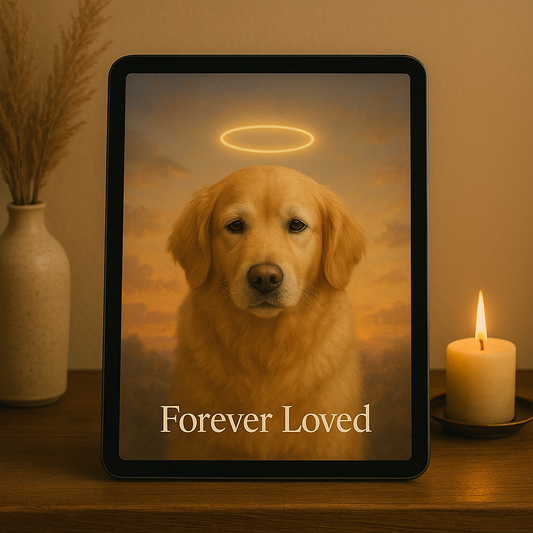 Pet Memorial Portrait – Digital or Printed